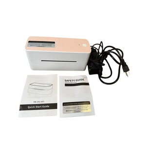 New Thermal Label Printer White/Pink
